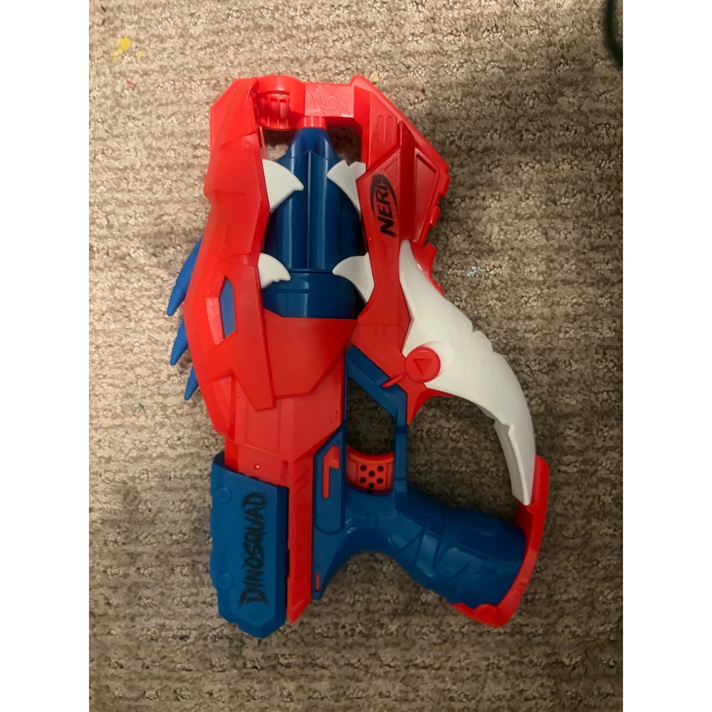 Nerf DinoSquad 3-Blaster Lot Tricera-Blast Stego-Smash Raptor-Slash Toy Guns - Picture 5 of 6